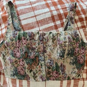 Tapestry Wild Fable Bustier Corset Cropped Tank